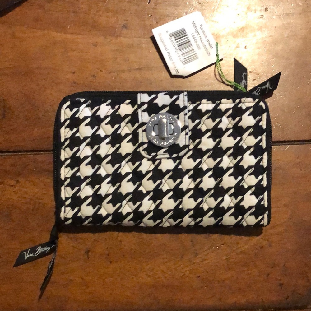 NWT Vera Bradley Wallet Turnkey Midnight Houndstooth